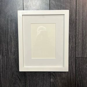 2 White Lacquer Picture Frames 11.25” x 9.25” x 1”